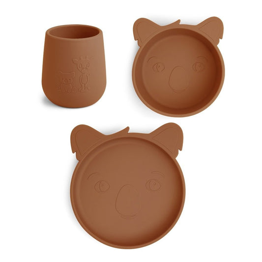 Judi silicone dinner set 3-pack Koala