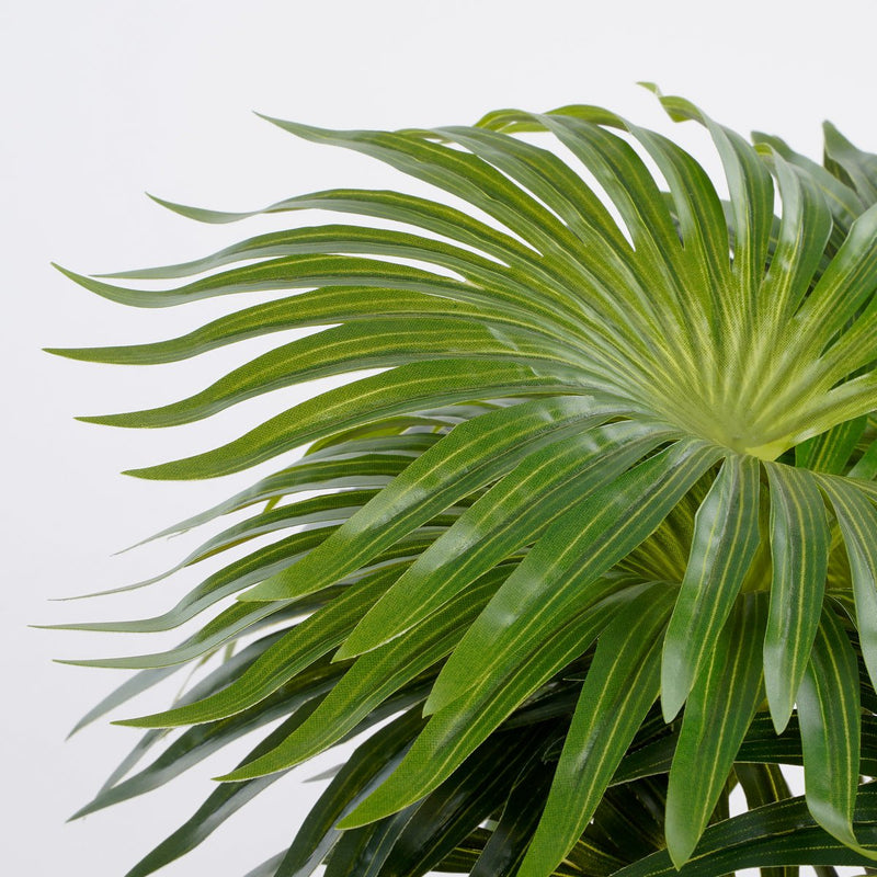 Artificial Palm Plant in Flower Pot Stan - H40 x Ø35 cm - Green