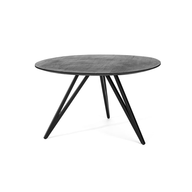 Dining room table round, 130 cm, M340 black