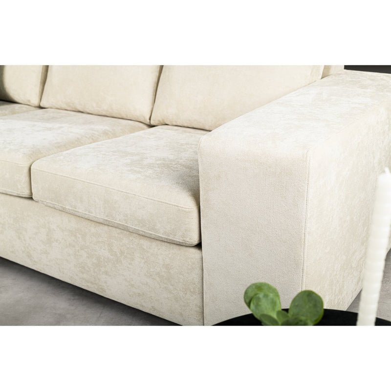 3 seater sofa CL L+R, with headrest, fabric Hotel Chique, H460 beige