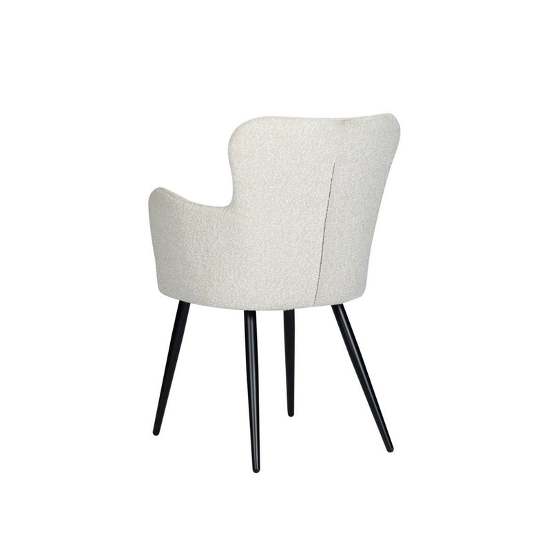 Wing chair pearl white (Set of 2)