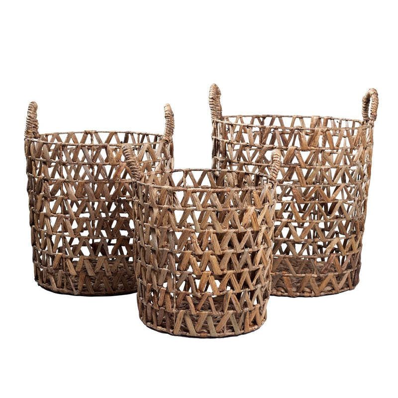 Laundry Basket | Plant Basket | Storage Basket NAILAKA made from Water Hyacinth (3 sizes)