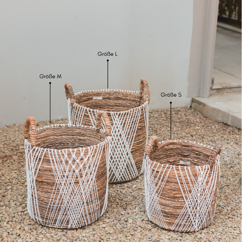 Laundry Basket | Plant Basket | Storage Basket JUWANA made of Banana Fibre