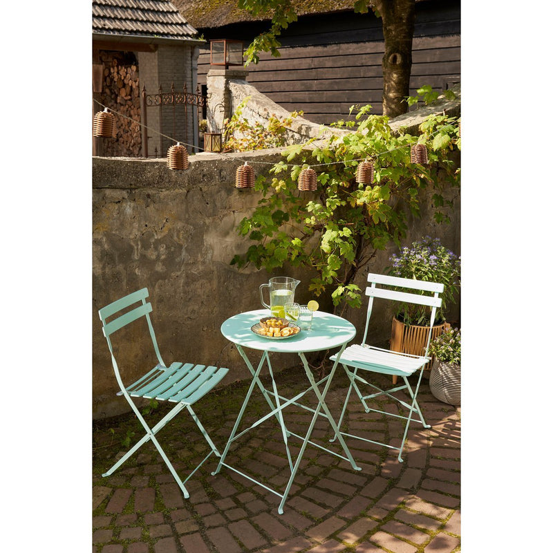 Laurence Bistro Set - Set of 3 - Metal - Light Green