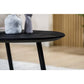 Coffee table oval, 90x45 cm, Z340 black