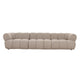 Sofa New York 4-seater Sand Boucle