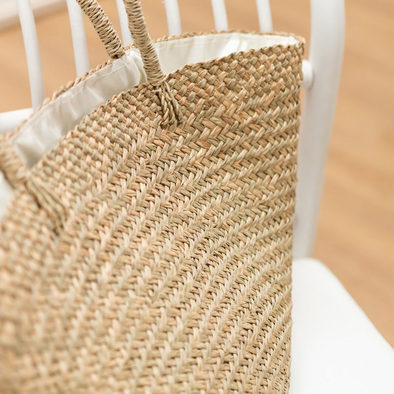 Handwoven Shoulder Bag Tote Beach Bag TAMU made of Seagrass