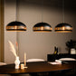 Hanging lamp, 3-light, H340 black