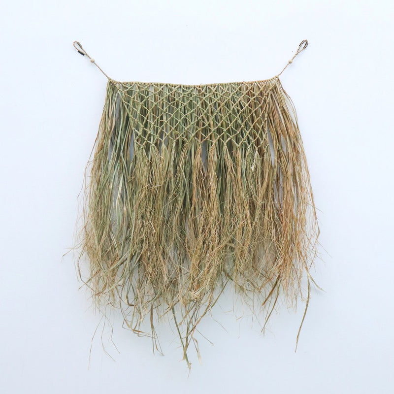 Tropical Wall Hanging Wall Decor 65 cm Handwoven from Raffia HATI