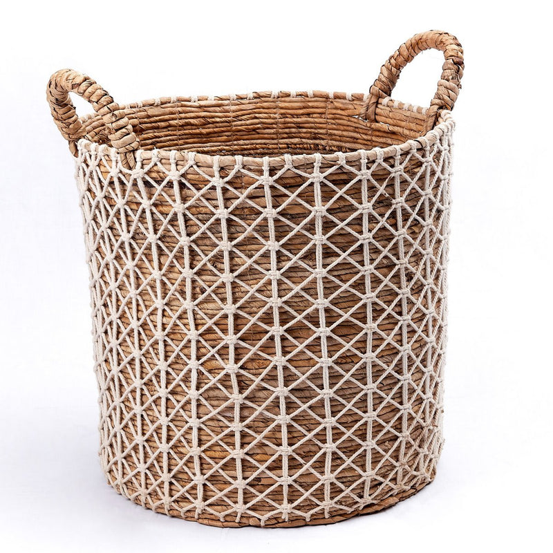 Boho Laundry Basket KERSO | Plant Basket | Storage Basket made of Banana Fibre (3 sizes)