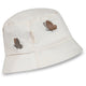 Alpha bucket hat cream butterfly