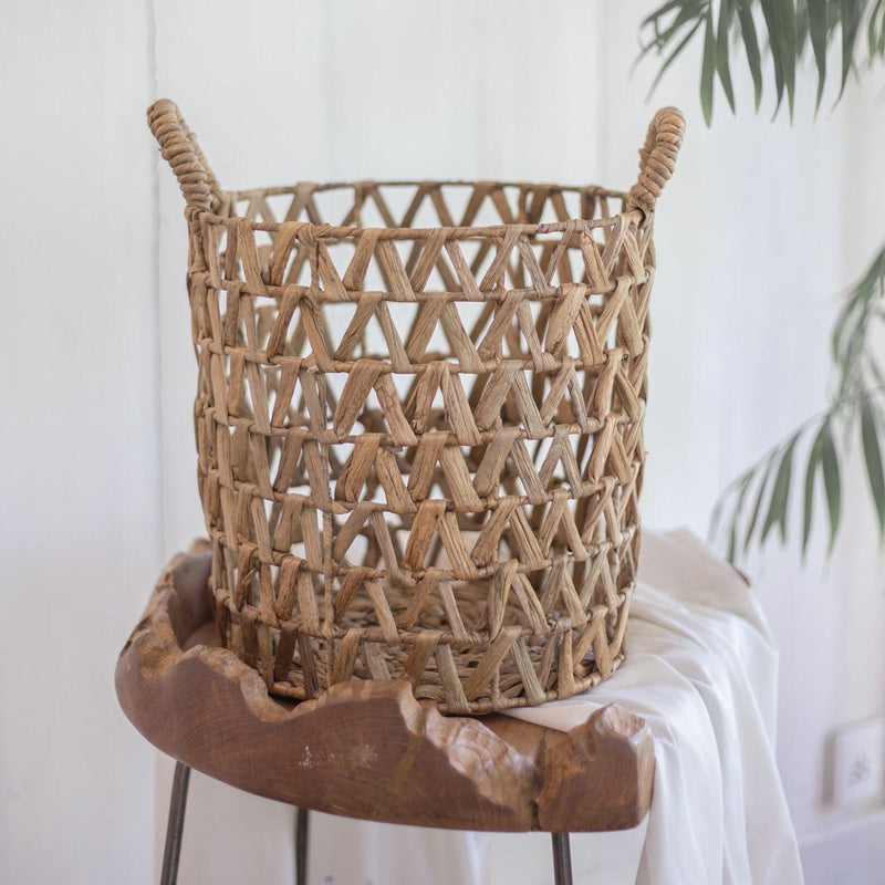 Laundry Basket | Plant Basket | Storage Basket NAILAKA made from Water Hyacinth (3 sizes)