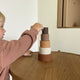 Vanja silicone stacking tower-Brown color mix