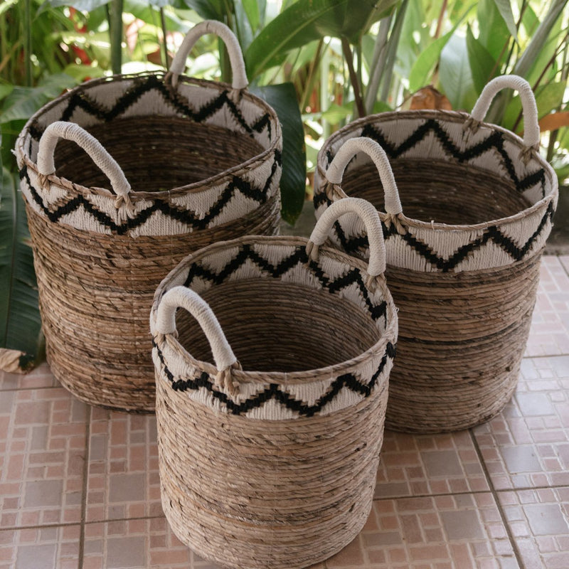 Basket | Laundry Basket | Plant Basket DALU made of Banana Fibre (3 sizes)