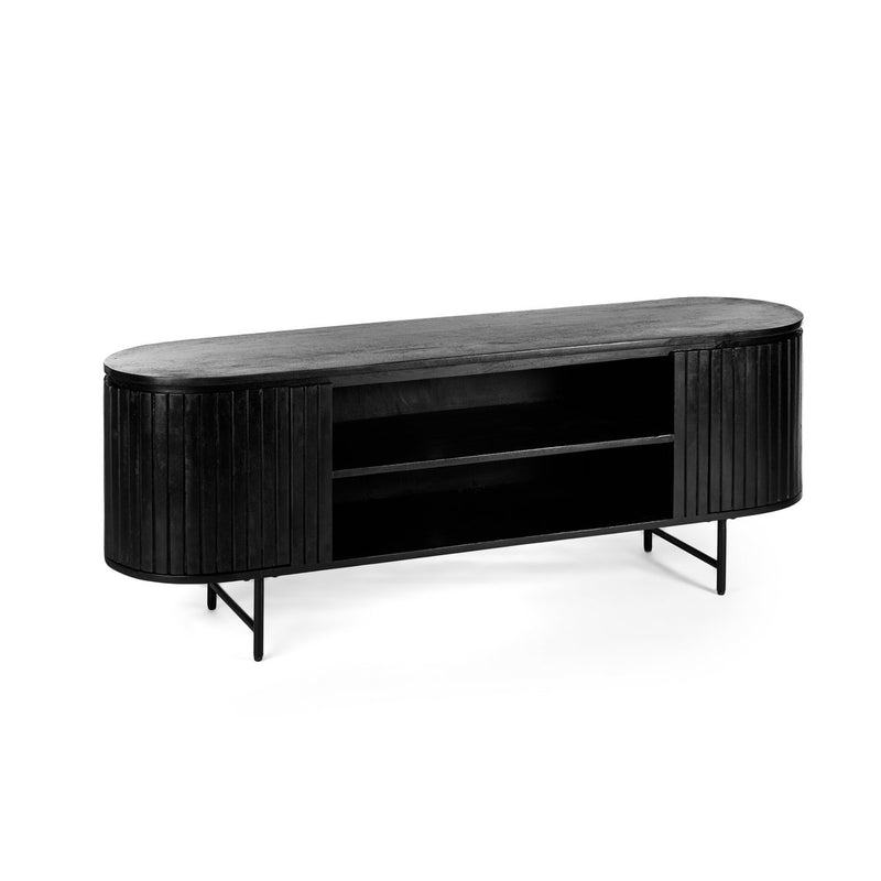 TV cabinet 2D, 155 cm, B340 black