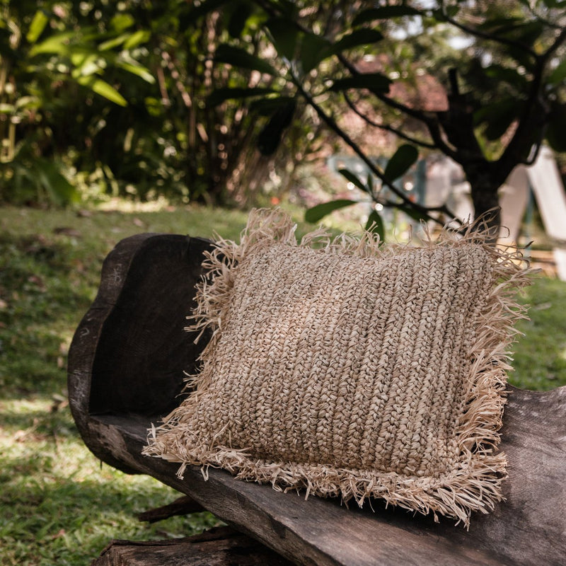 Sierkussen met vulling | Decoratief kussen | Sofakussen GANDI van Raffia