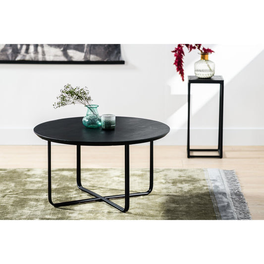 Coffee table round, 75 cm, B340 black