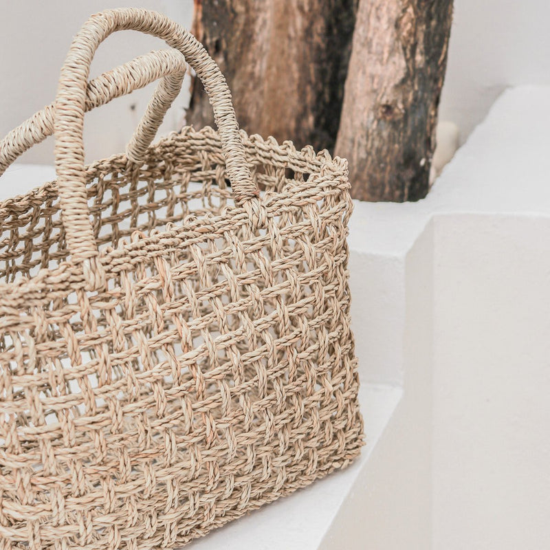 Shopping Bag | Beach Bag MOYO made from Woven Seagrass (2 sizes)