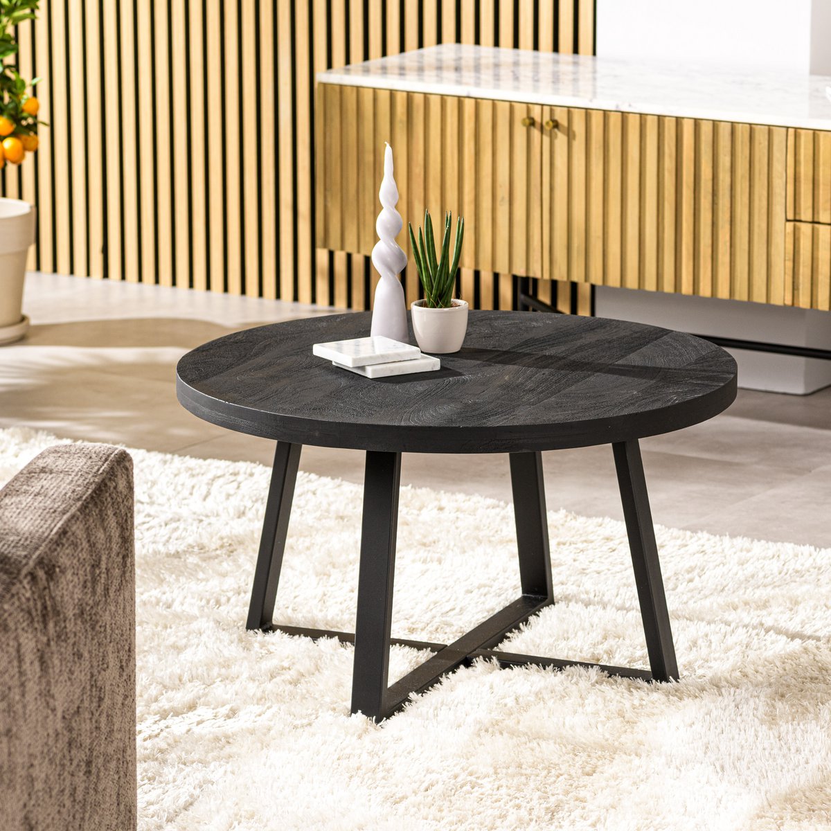 Coffee table, 70 cm, B340 black