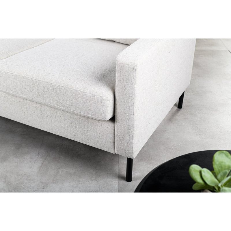 3 seater sofa CL L+R, with headrest, fabric Valente, V920 natural