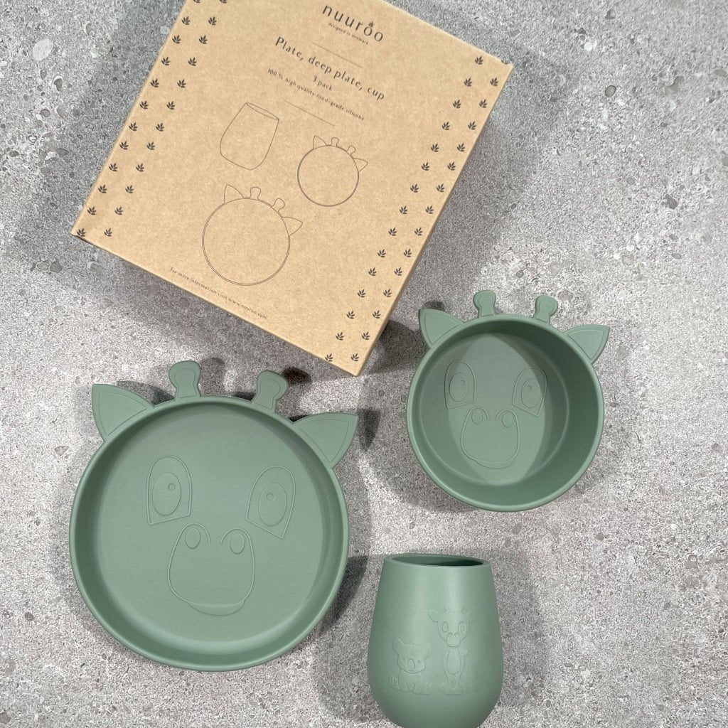 Judi silicone dinner set 3-pack Giraf