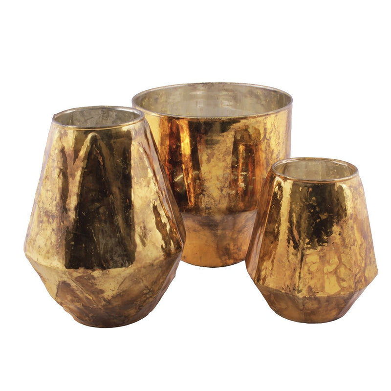 GLASS VASE FLAME M (Set of 8)