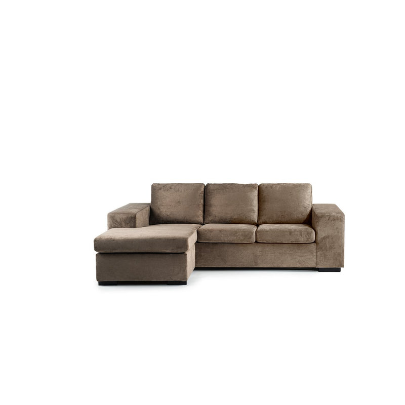 3 seater sofa CL L+R, fabric Hotel Chique, H430 brown