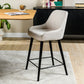 Bar stool, fabric Boucle, B320 natural