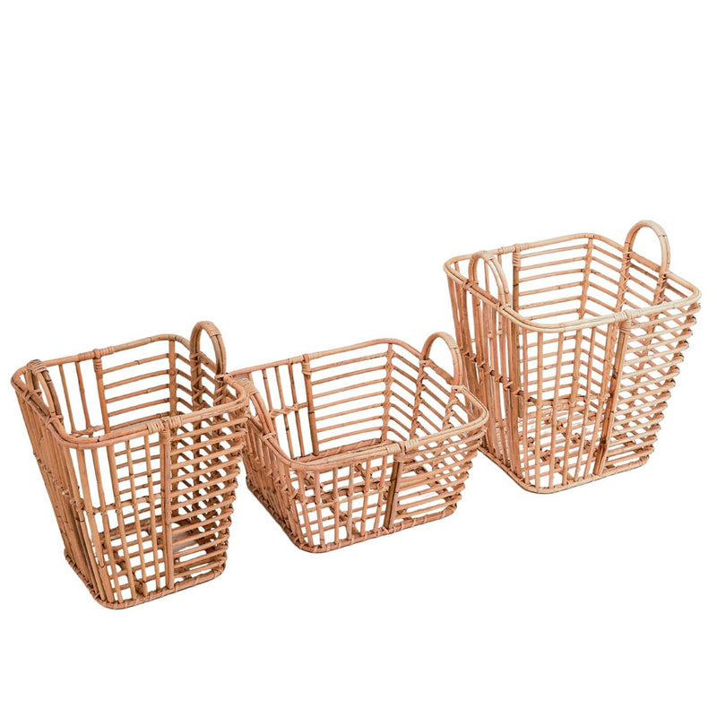 Laundry Basket | Plant Basket | Storage Basket KUPANG made from Rattan (3 sizes)