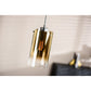 Hanglamp, 3-lichts, H850 goud