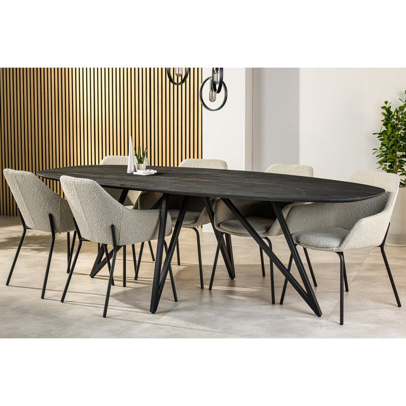 Dining room table, 240x110 cm, W340 black