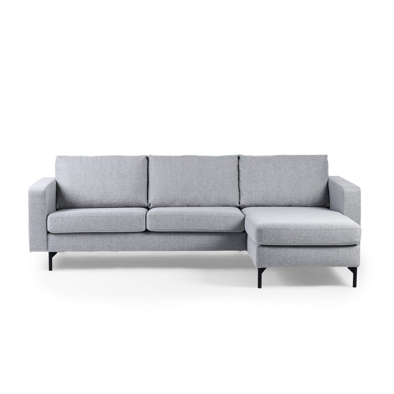 3 seater sofa CL L+R, fabric Chloe, C311 gray