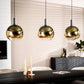 Hanglamp, 3-lichts, H850 goud