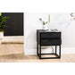 Bedside table 2L, Lava, B340 black