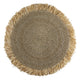 100/120cm Round Seagrass Carpet | Rug with Tassles DASA (2 sizes)