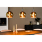 Hanglamp, 3-lichts, H850 goud