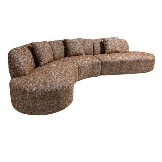 Sofa Marbella 4-seater Safiya Terracotta