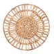 Placemat (Set of 2, 4 or 6) CARUBAN | 38 cm Boho Table Mat round made from Water Hyacinth