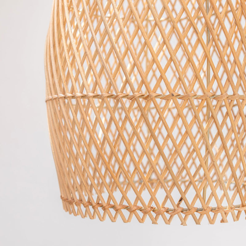 Rattan Ceiling Lamp Boho Lampshade TABUNG