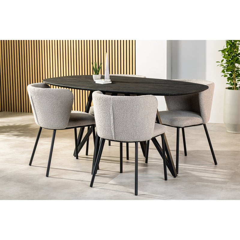 Dining room table, 160x90 cm, W340 black