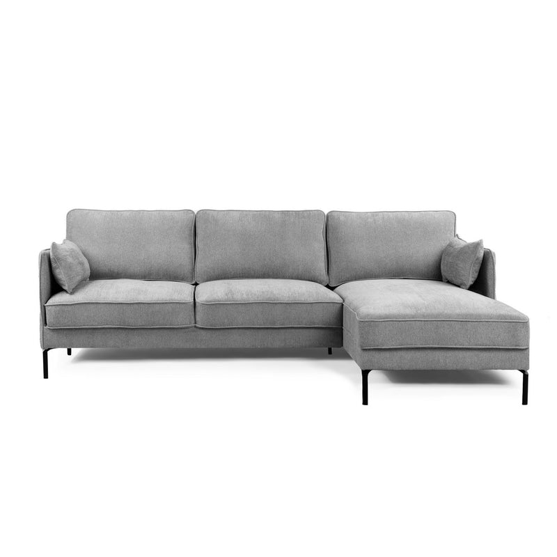 3 seater sofa CL right, Heaven fabric, H311 gray