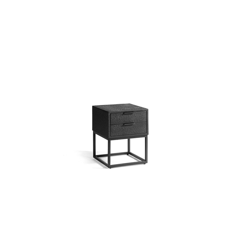 Bedside table 2L, Lava, B340 black