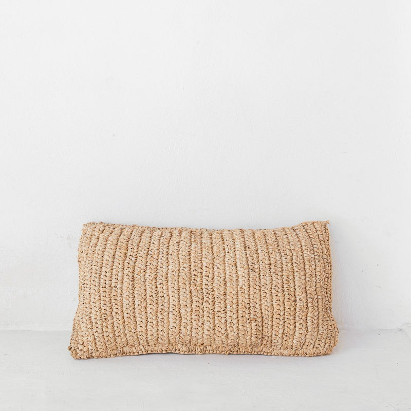 Raffia Throw Pillow 50x30 cm with Filling Decorative Cushion Sofa Pillow DALUNG