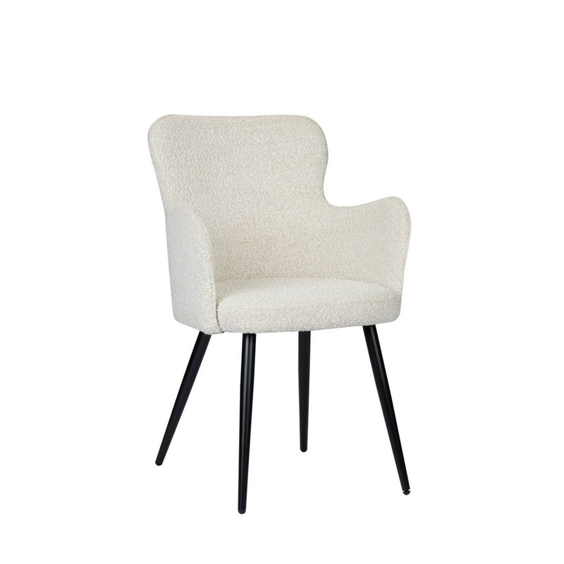 Oorfauteuil parelwit (Set van 2)