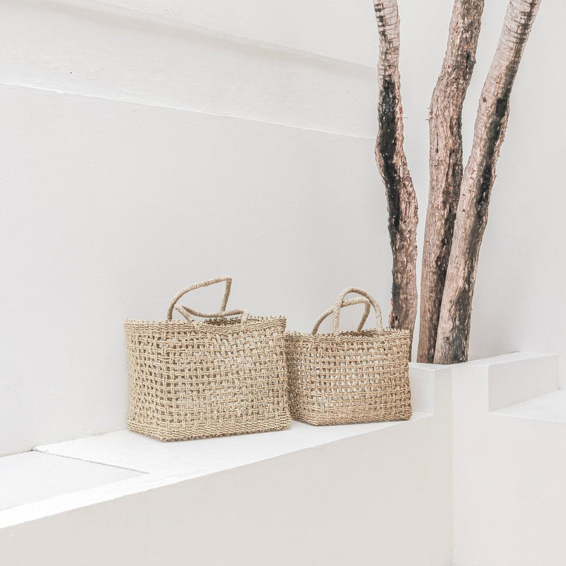 Shopping Bag | Beach Bag MOYO made from Woven Seagrass (2 sizes)