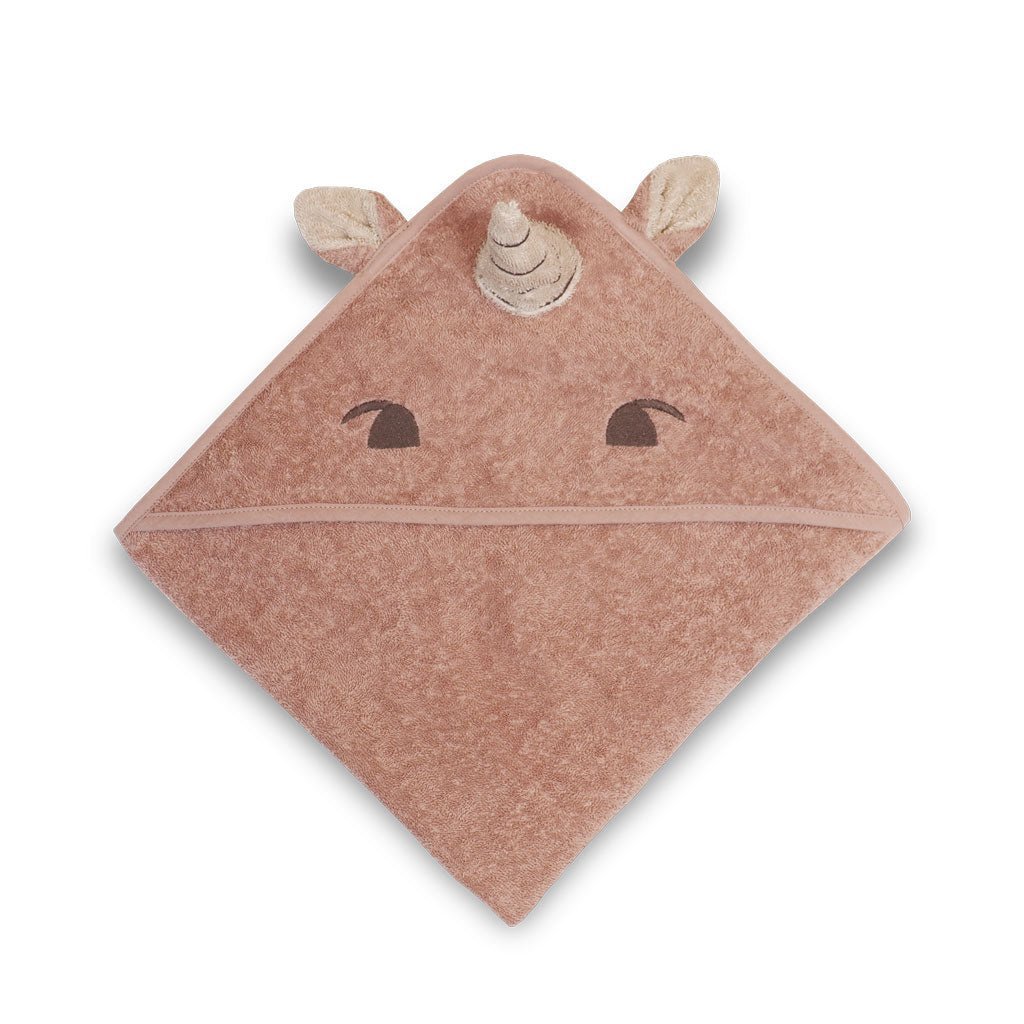 Aki baby bath towel with hood