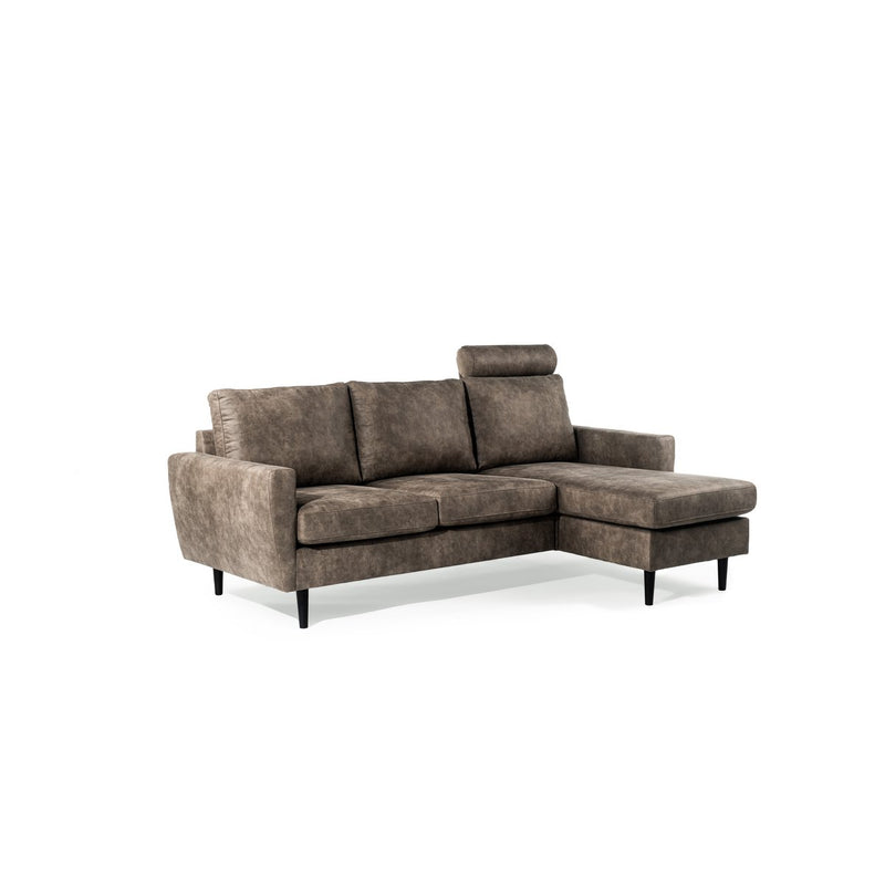 3-seater sofa CL L+R, with headrest fabric Savannah, S520 taupe