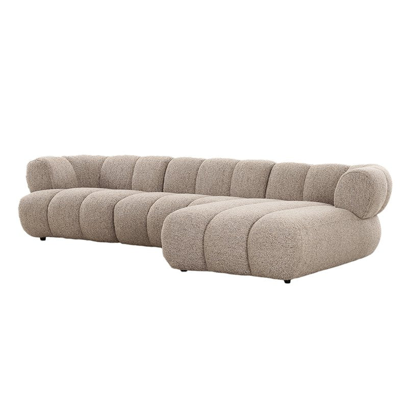 Sofa New York 4-seater (Right Lounge) Sand Boucle