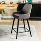 Bar stool, fabric Boucle, B311 gray