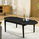 Coffee table oval, 120x60 cm, Z340 black